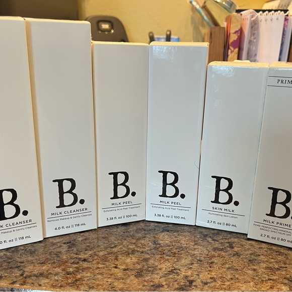 Beekman 1802 Skincare Set - Cleanser Peel Skin Milk and Primer